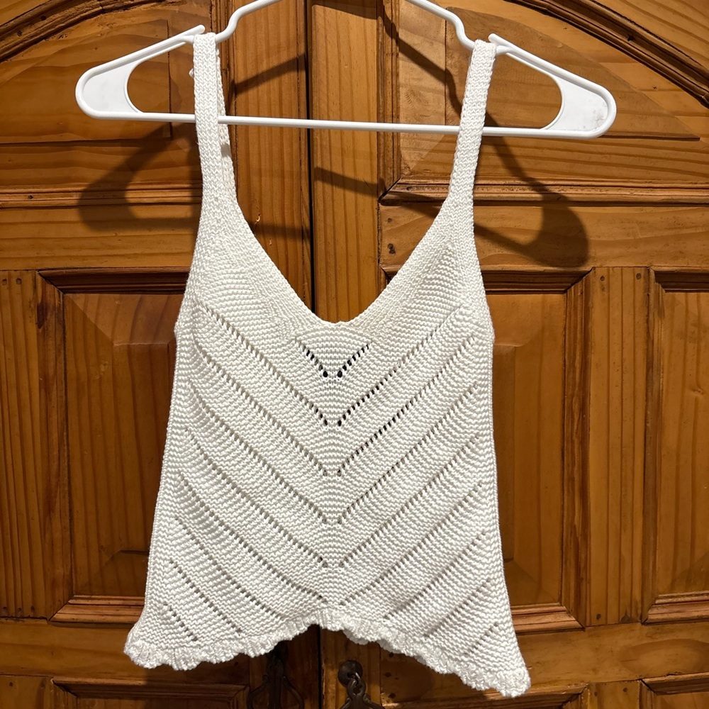 Streetwear Society White Knit Tank Top xs